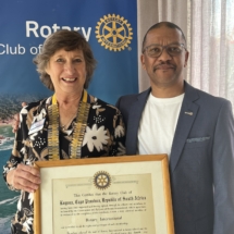 2026 - 27 Knysna Rotary President Julie Staub
